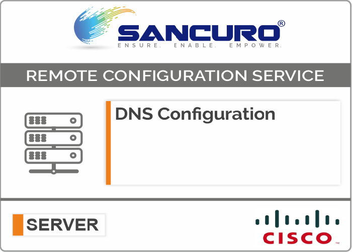 DNS Configuration For CISCO Server