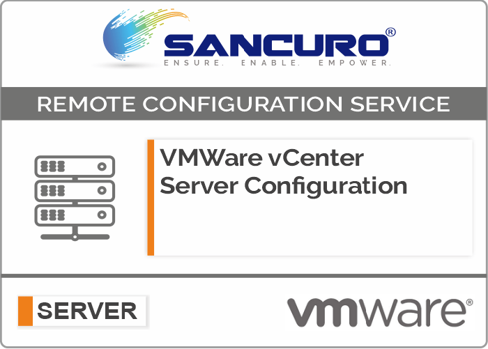 VMWare vCenter Server Configuration on Server