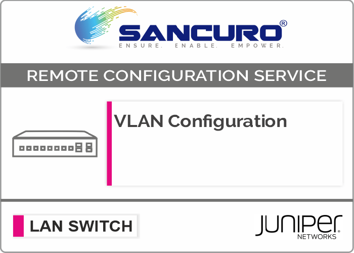 VLAN Configuration in JUNIPER L2 LAN Switch For Model EX4200, EX4300, EX4500, EX4600