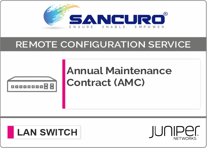 Annual Maintenance Contract (AMC) For JUNIPER L2 LAN Switch For Model EX4200, EX4300, EX4500, EX4600