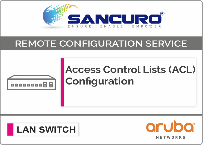 Access Control Lists (ACL) Configuration for Aruba L3 LAN Switch For Model Series 2930M