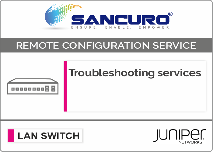 JUNIPER L3 LAN Switch Troubleshooting services For Model EX4200, EX4300, EX4500, EX4600