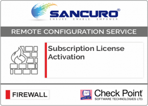 Check Point Firewall Subscription License Activation For Model Series 1400,3000