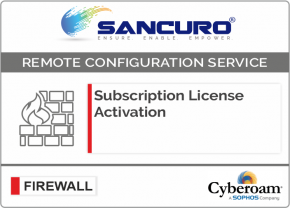 Cyberoam Firewall Subscription License Activation For Model CR100iNG, CR200iNG, CR300iNG