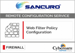 Web Filter Policy Configuration For Cyberoam Firewall For Model CR100iNG, CR200iNG, CR300iNG