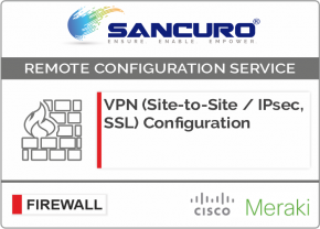 VPN (Site-to-Site / IPsec, SSL) Configuration in MERAKI Firewall For Model Series MX80, MX100
