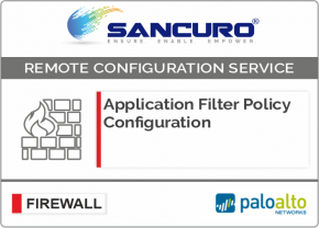 Application Filter Policy Configuration For Palo Alto Firewall For Model Series PA200, PA500