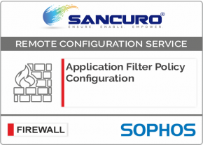 Application Filter Policy Configuration For SOPHOS Firewall For Model Series XG200, XG300, XG400