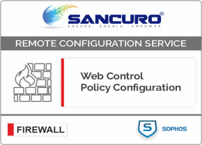 Web Control Policy Configuration For SOPHOS Firewall For Model Series XGS 3100, XGS 3300