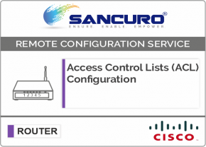 Access Control Lists (ACL) Configuration for CISCO Router For Model Series ASR1000