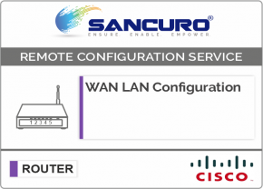 WAN LAN Configuration For CISCO Router For Model Series 4000, IR900