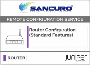JUNIPER Router Configuration (Standard Features) For Model Series ACX500, ACX1000, ACX2000