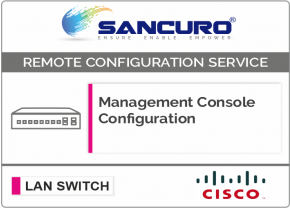 Cisco LAN Switch Management Console Configuration For Model Series C9300L, C9300, C9300X